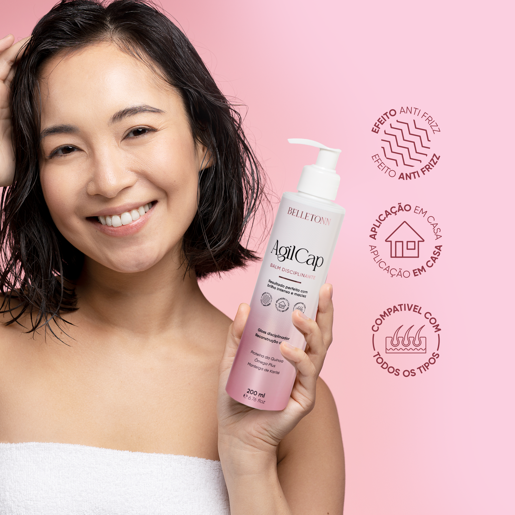 Kit AgilCap Progressiva Vegana 200ml 3 Unidades