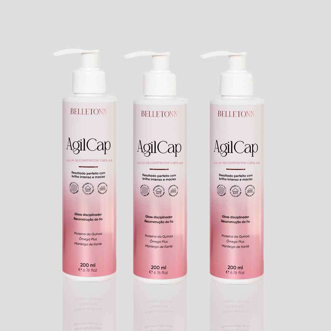 Kit AgilCap Progressiva Vegana 200ml 3 Unidades