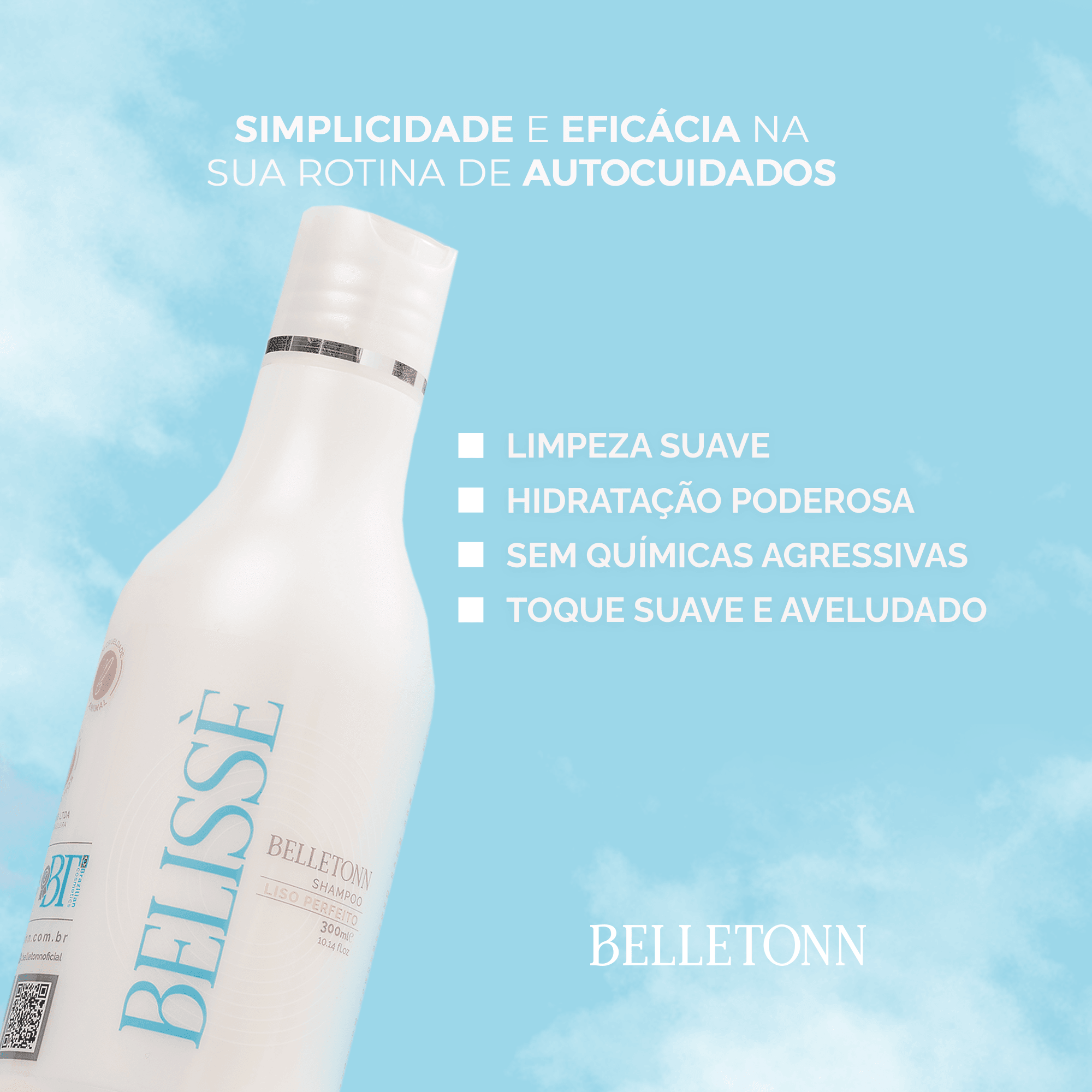 Kit Belissè 300ml + Perfume Essenza 75ml + Pente