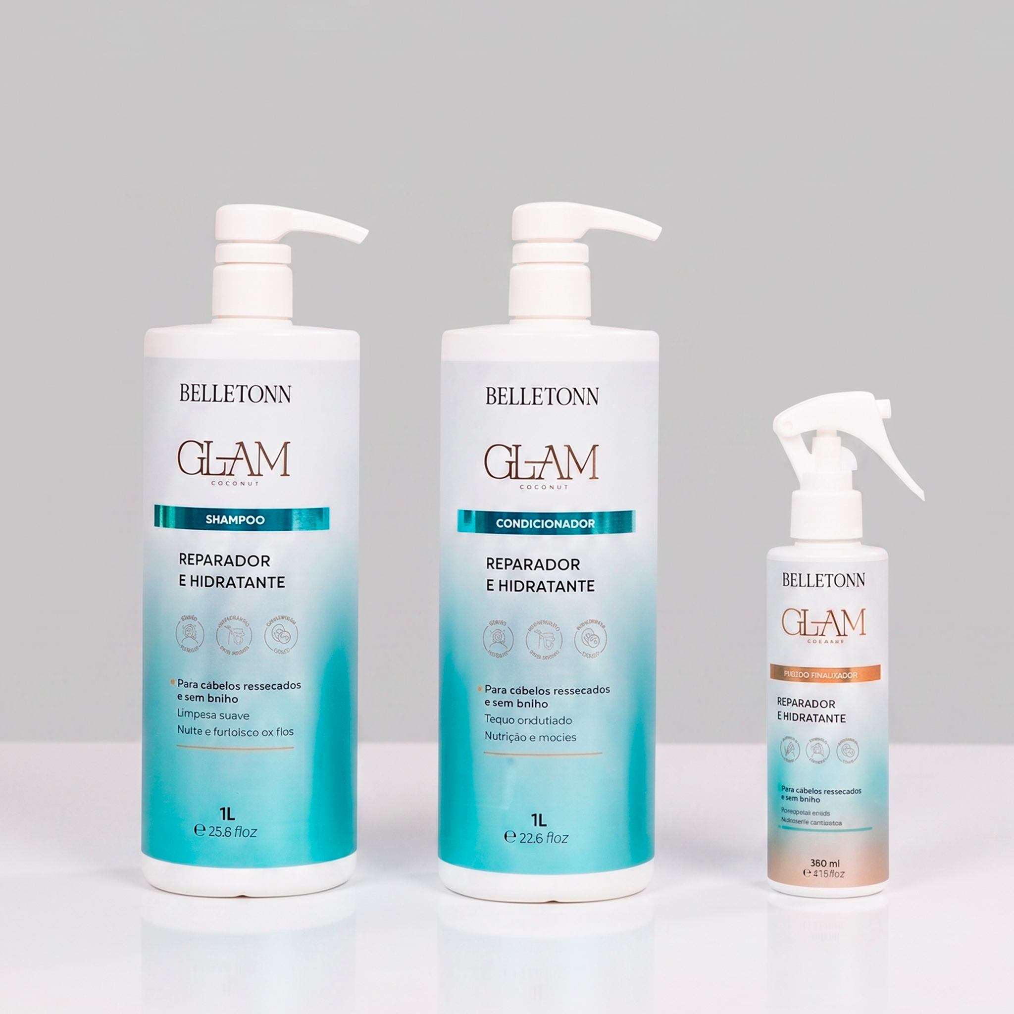 Kit Glam uso diário 1L