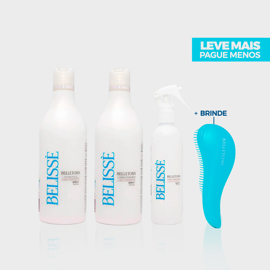 Kit Liso dos sonhos 500ml + Brinde - Belletonn Cosméticos