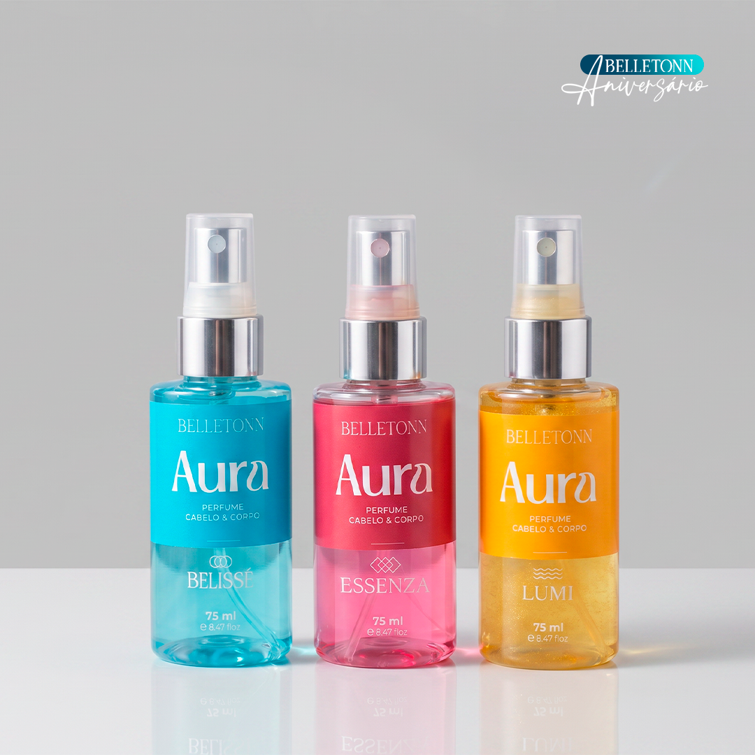 Kit Perfumes Aura Cabelo e Corpo