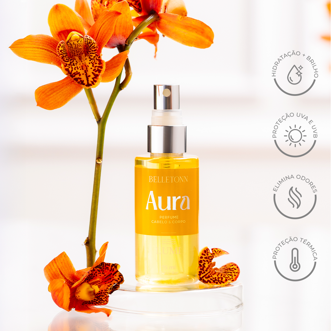 Perfume Cabelo e Corpo Aura Lumi 75ml