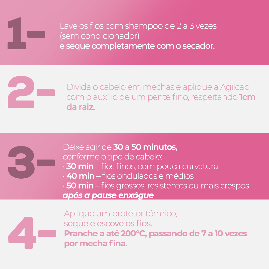 Kit AgilCap Progressiva Vegana 200ml (Sem Formol) 2 Unidades