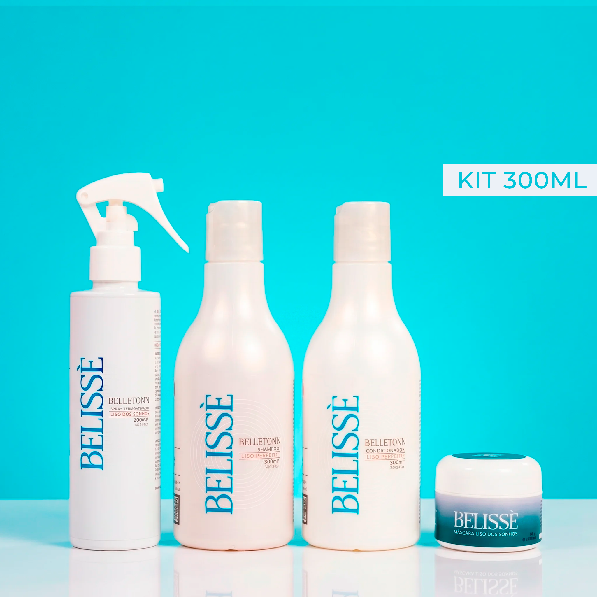 Kit Liso dos sonhos 300ml + máscara Belissè 50g