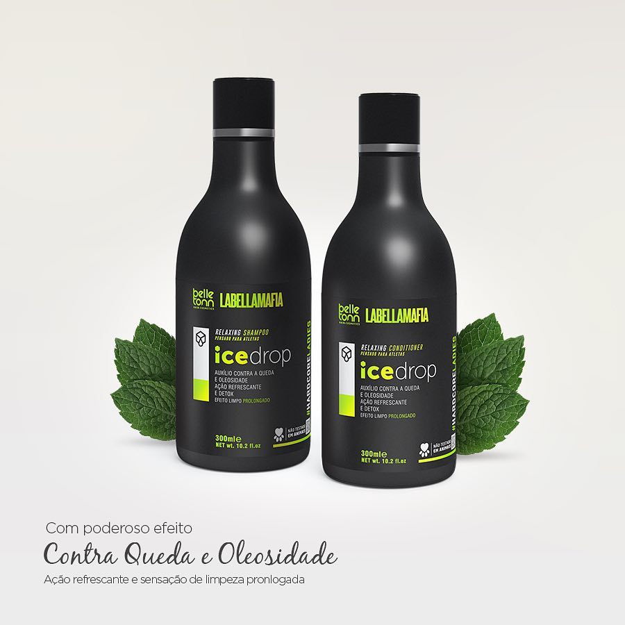 Shampoo Ice Drop 300ml - Contra Queda, Oleosidade e Caspas