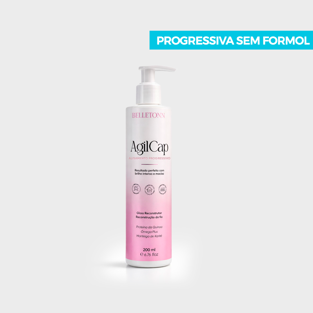 AgilCap Progressiva Vegana 200ml (Sem Formol) - Sites no SeuGrupo