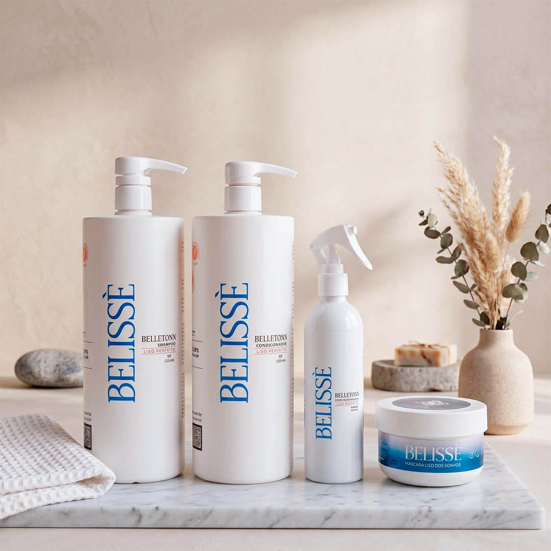 Kit Liso dos sonhos 1l + Máscara Belissé 200g