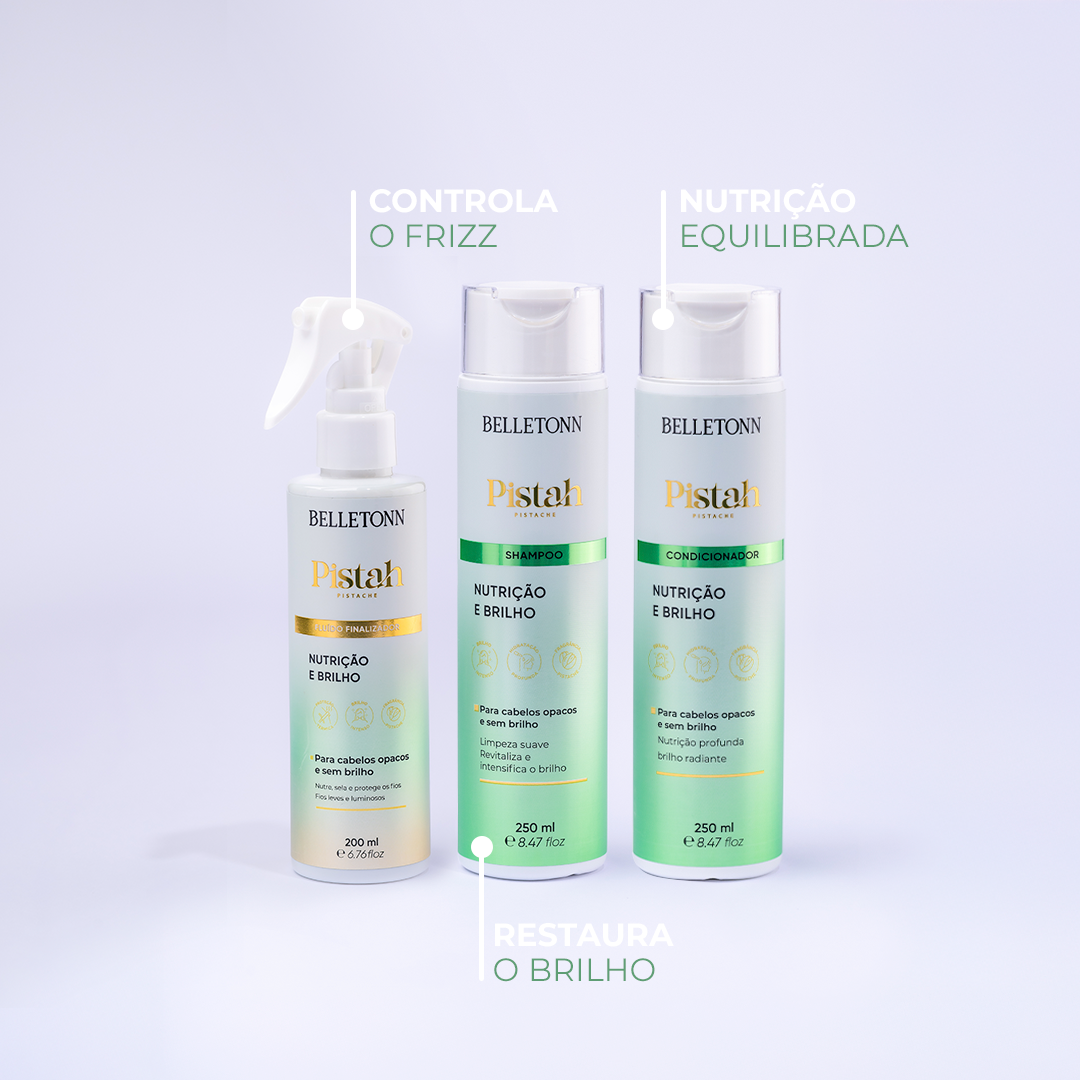 Kit Nutrição e Brilho + ampola de Brinde - Belletonn Cosméticos