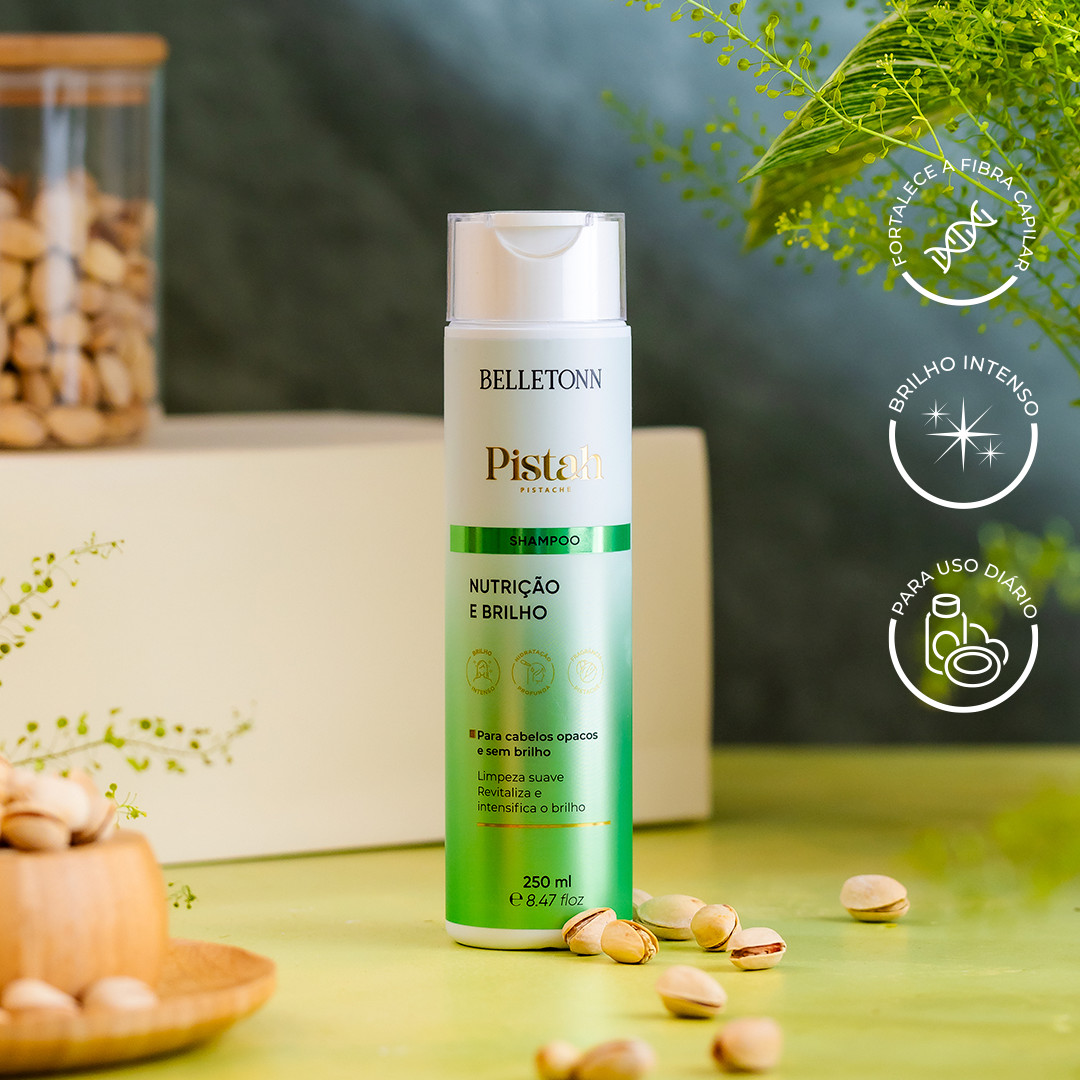 Shampoo Pistache Nutrição e Brilho