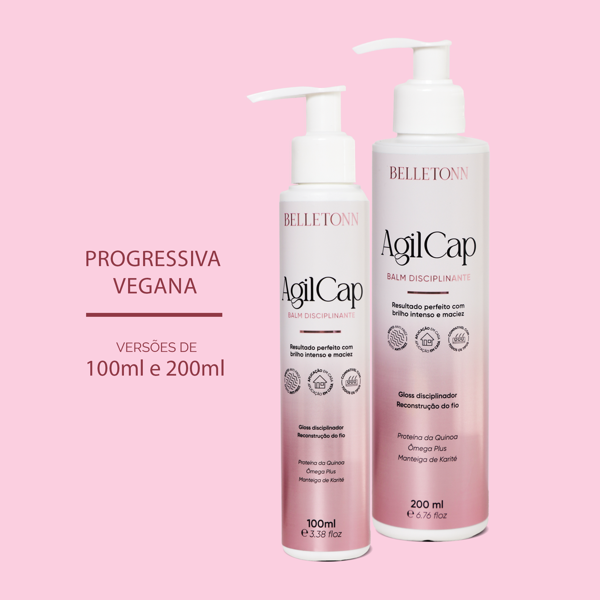 Kit AgilCap Progressiva Vegana 200ml 3 Unidades