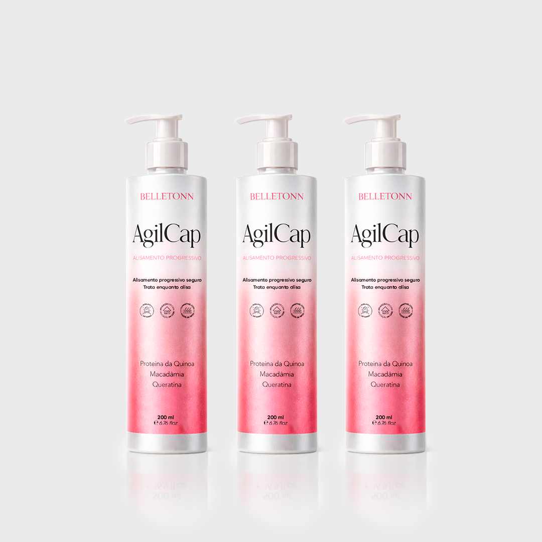 Kit AgilCap Progressiva Vegana 200ml 3 Unidades