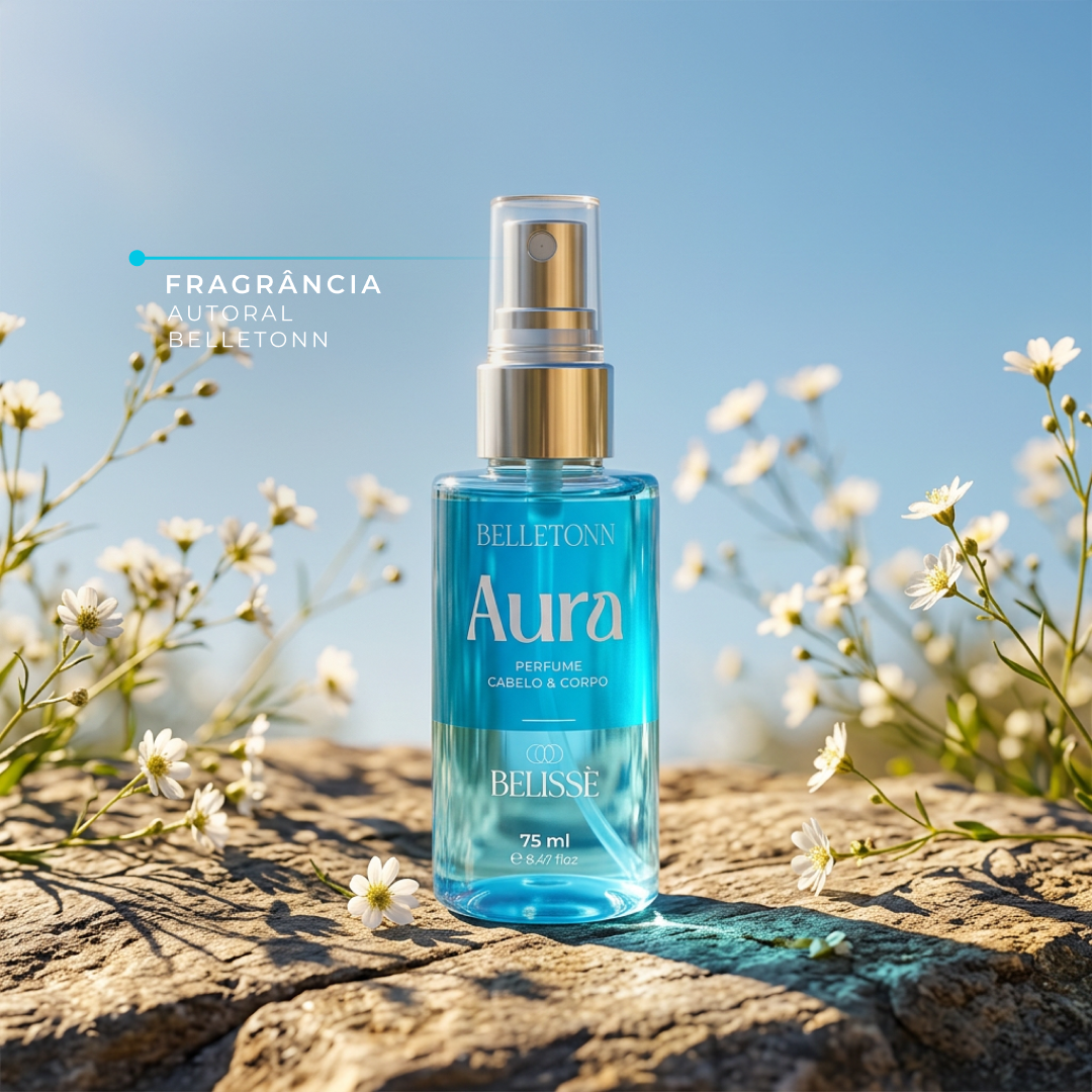 Perfume Cabelo e Corpo Aura Belissè 15ml - Belletonn Cosméticos
