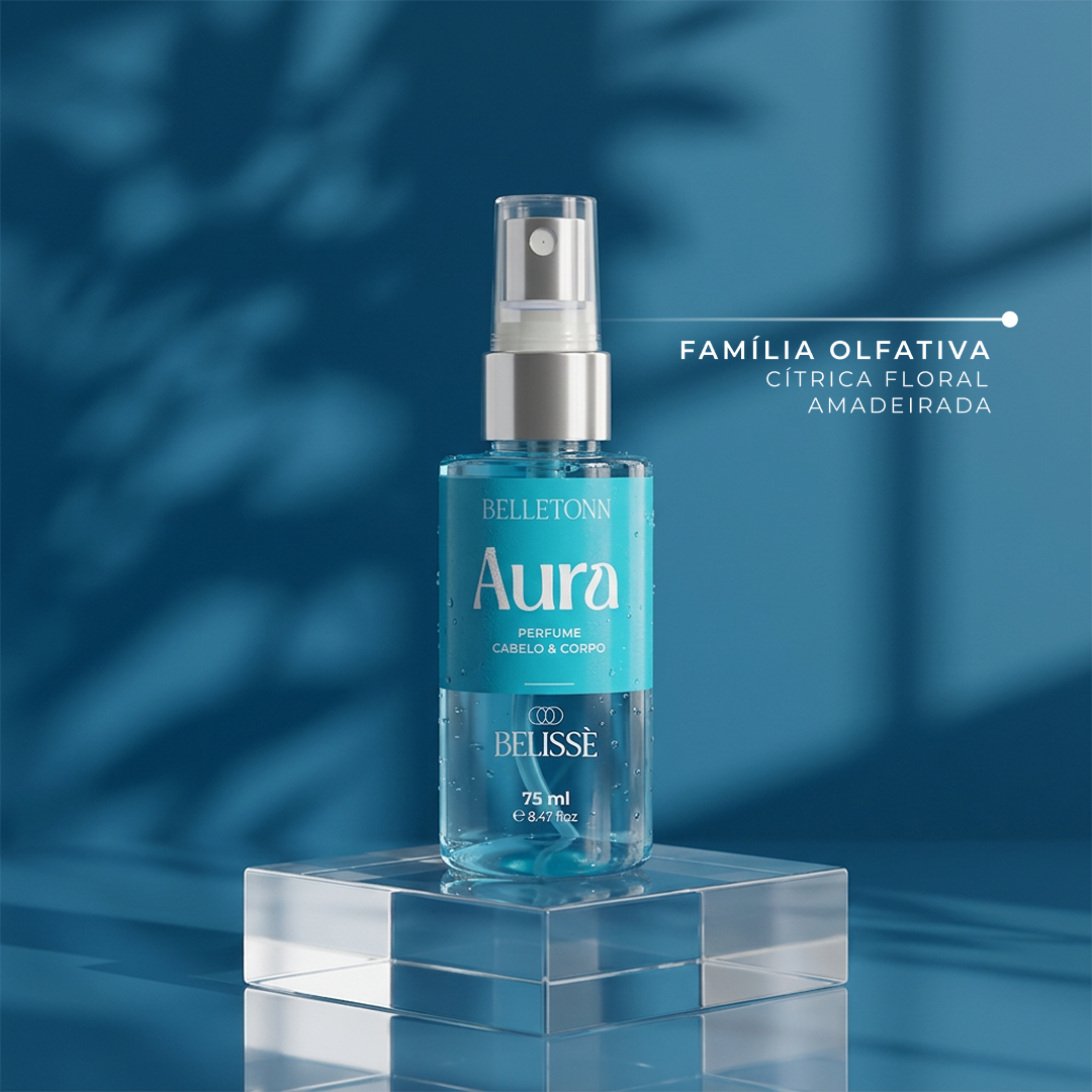 Perfume Cabelo e Corpo Aura Belissè 15ml - Belletonn Cosméticos