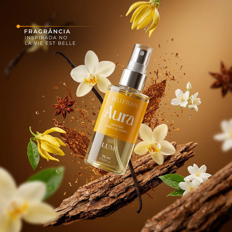 Perfume Cabelo e Corpo Aura Lumi 15ml - Belletonn Cosméticos