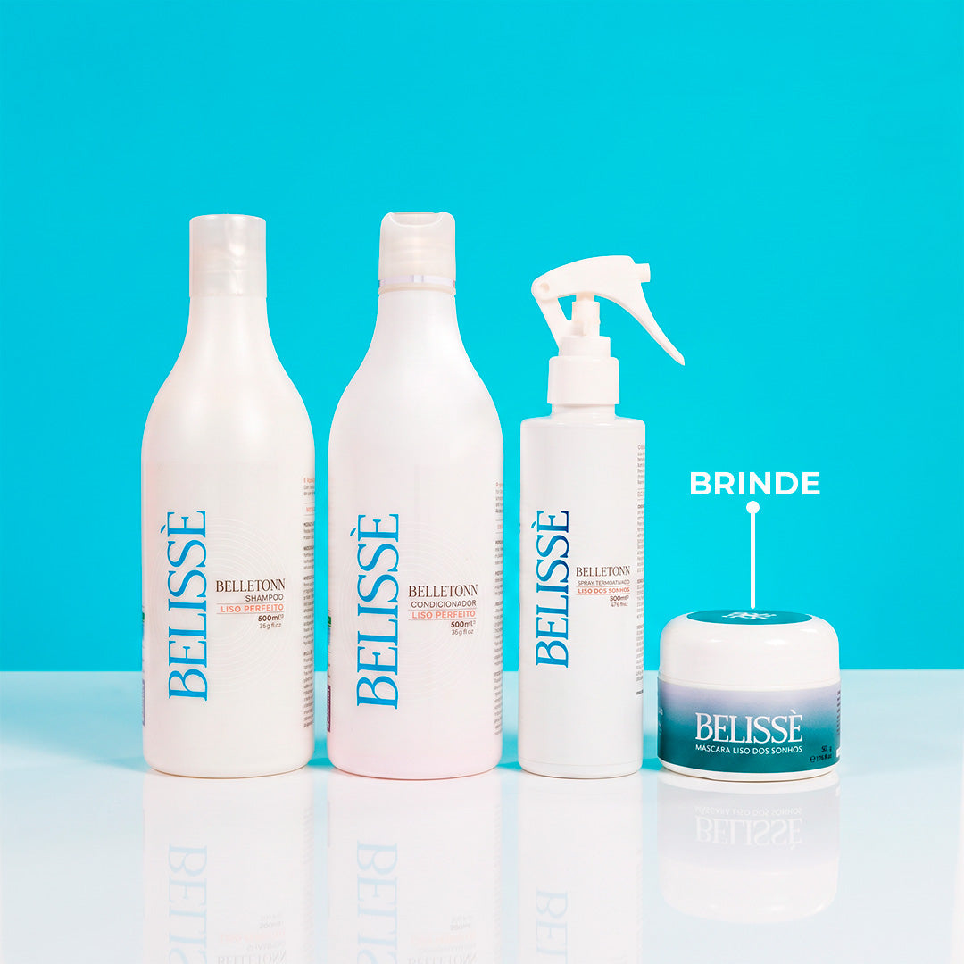 Kit Liso 500ml + Máscara Belissè 50g de brinde