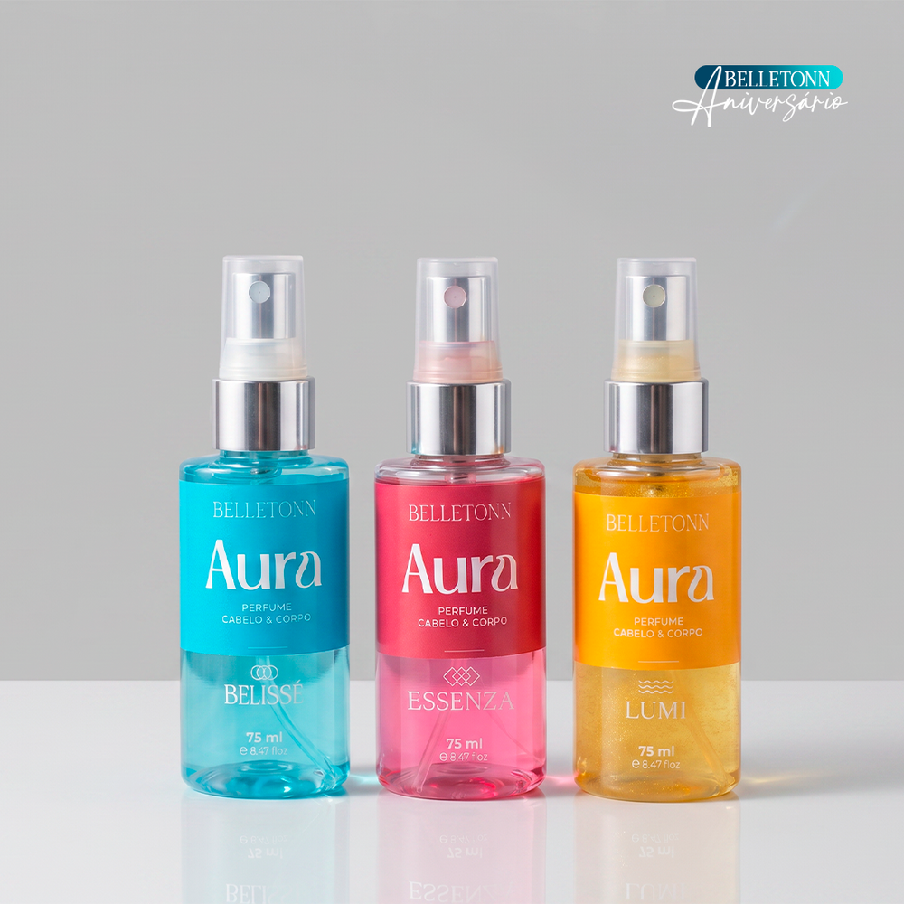 Kit Perfumes Aura Cabelo e Corpo