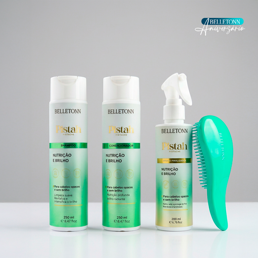 Kit Pistah uso diário 250ml + escova verde de brinde