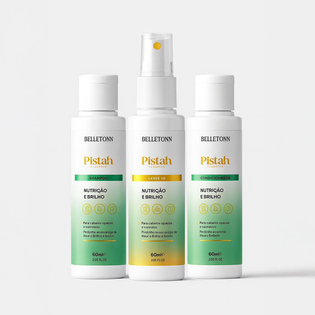 kit Travel Pistah 60ML - Belletonn Cosméticos