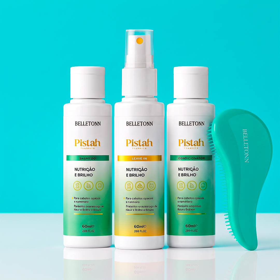 kit Pistache Travel 60ml + escova verde