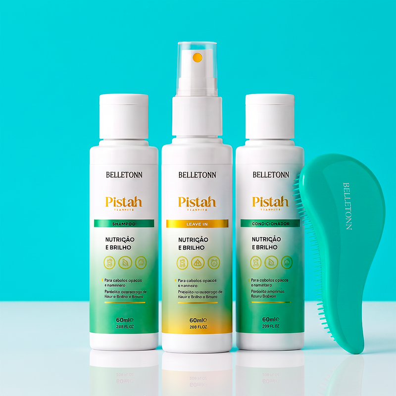 kit Pistache Travel 60ml + escova verde