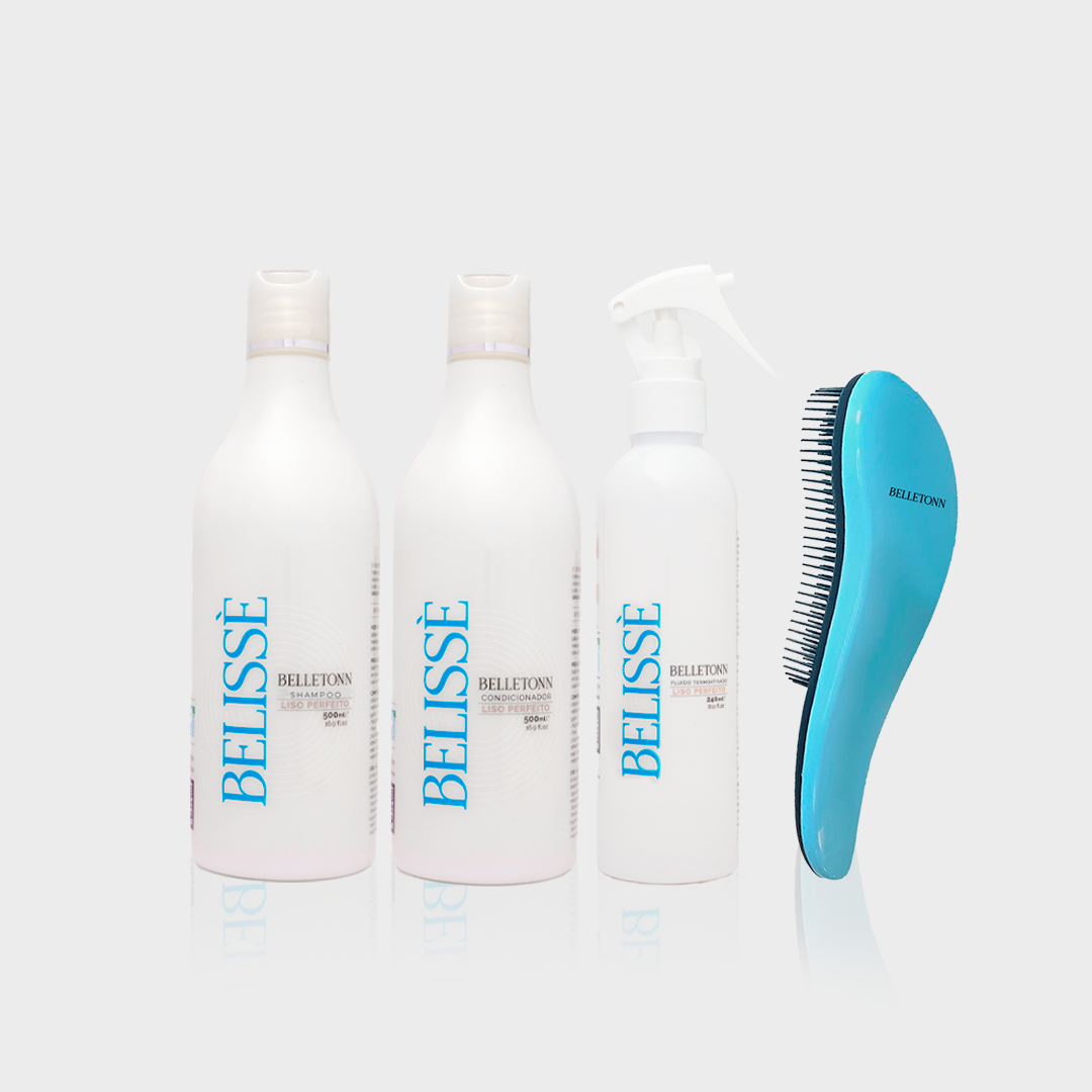 Kit efeito liso 500ml + Escova