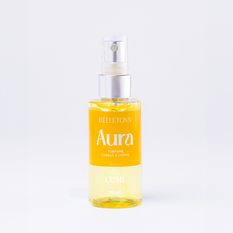 Perfume Cabelo e Corpo Aura Lumi 75ml Brinde - Belletonn Cosméticos