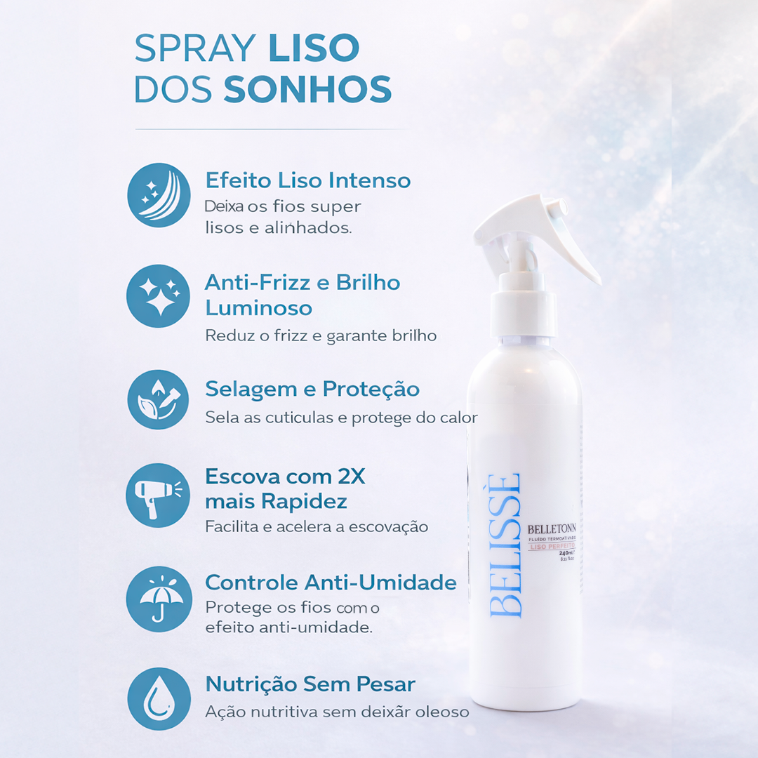 Kit Litro + Spray 240ml de Brinde - Belletonn Cosméticos