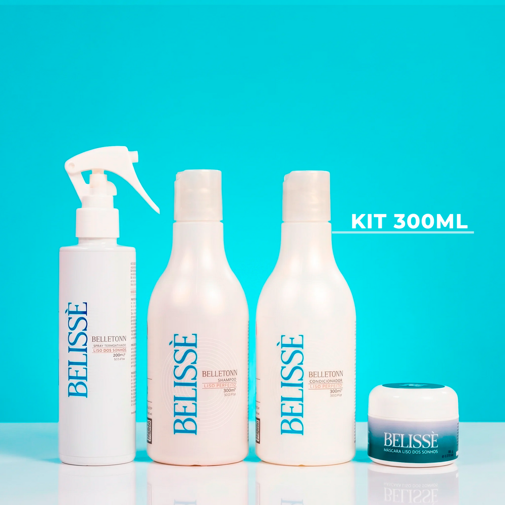Kit Liso dos sonhos 300ml + máscara Belissè 50g