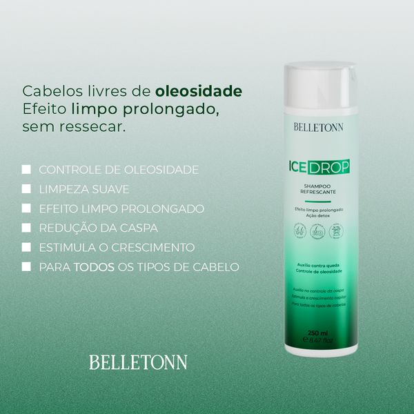 Kit Ice Drop + Escova Verde - Belletonn Cosméticos
