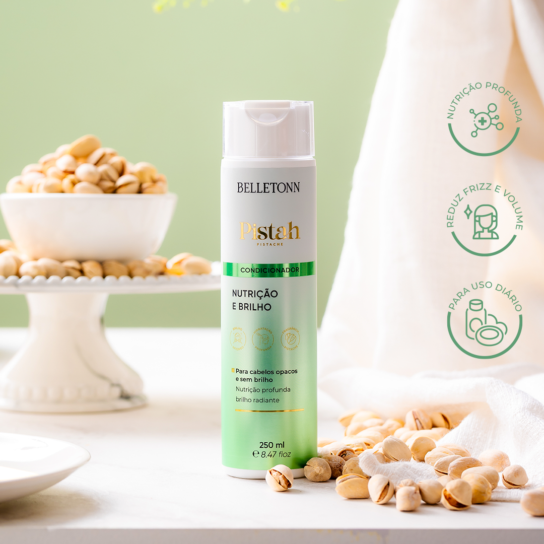 Condicionador Pistache Nutrição e Brilho - Belletonn Cosméticos