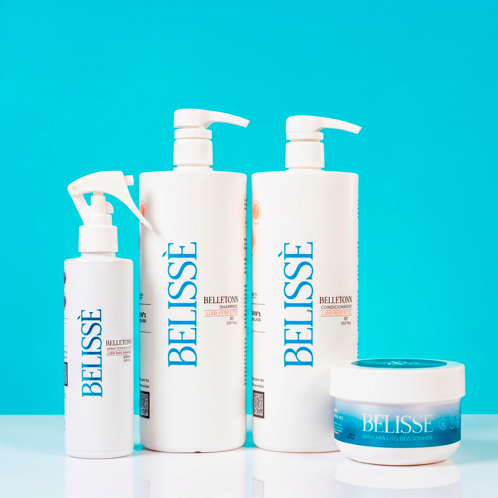 Kit Liso dos sonhos 1l + Máscara Belissé 200g APP