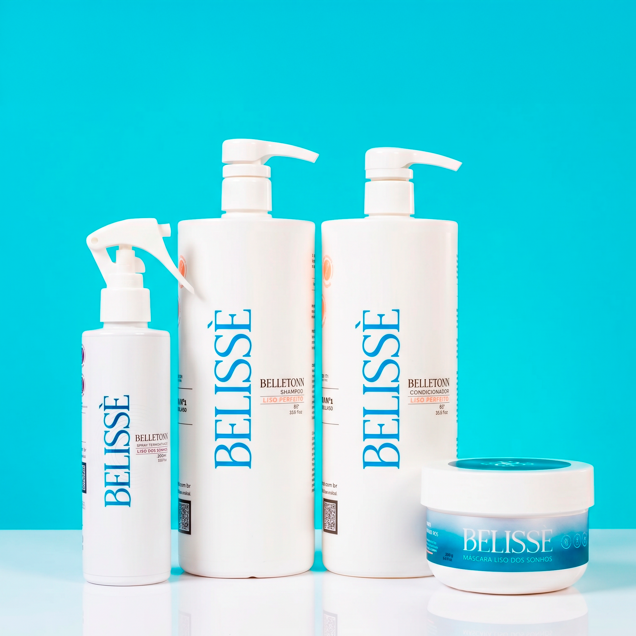 Kit Liso dos sonhos 1l + Máscara Belissé 200g