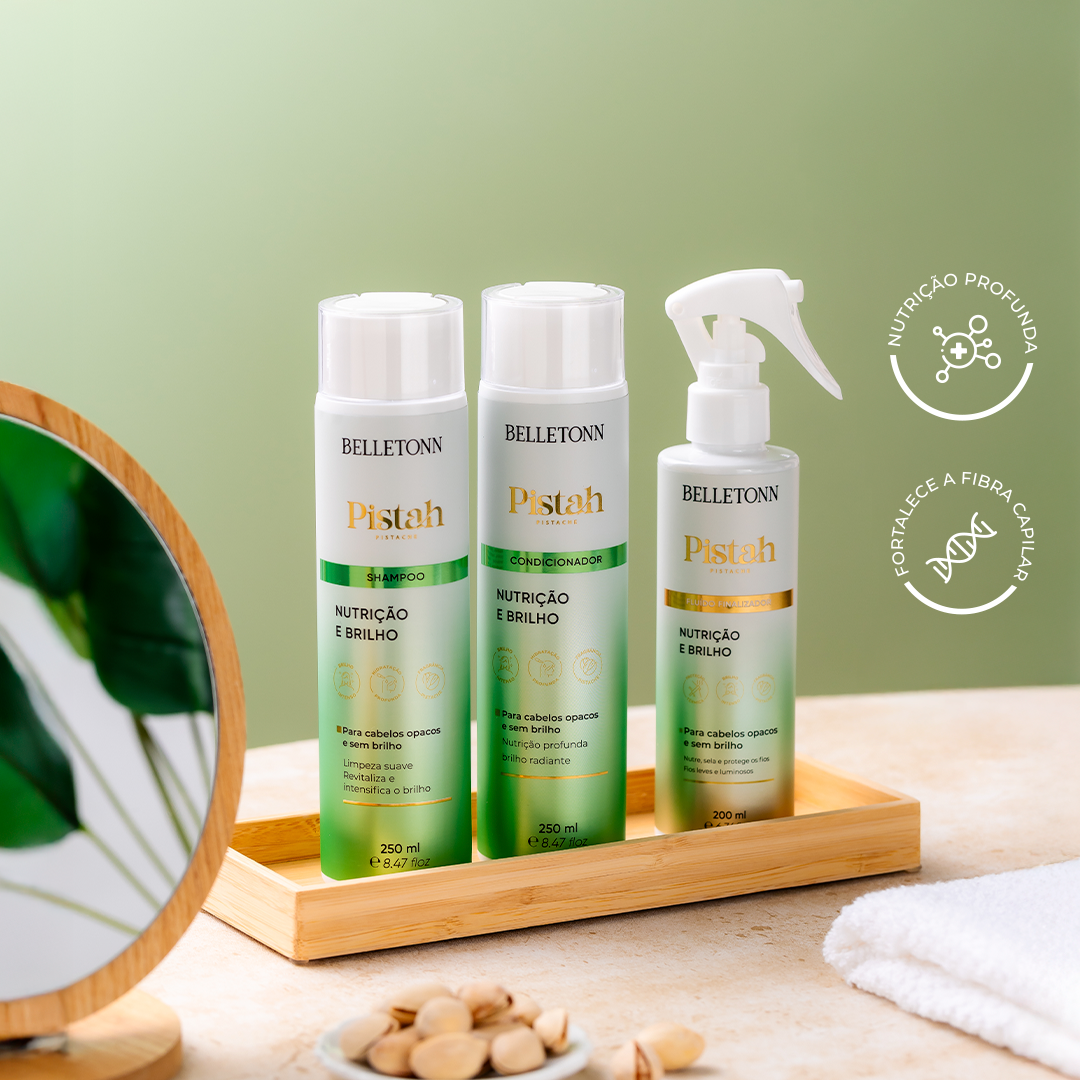 Kit Nutrição e Brilho + ampola de Brinde - Belletonn Cosméticos