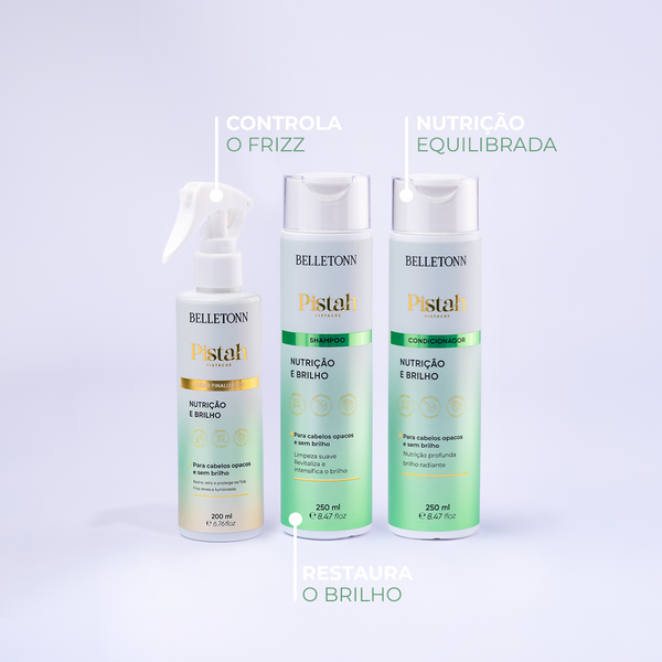 Kit Nutrição e Brilho + ampola de Brinde - Belletonn Cosméticos