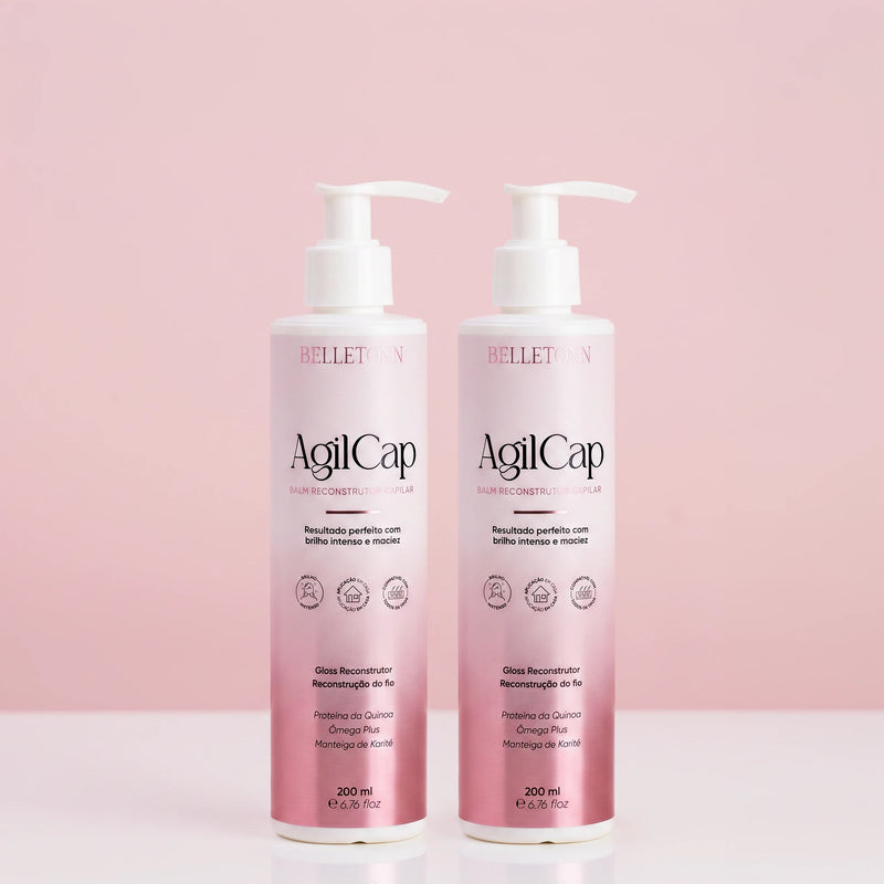 Kit AgilCap Progressiva Vegana 200ml (Sem Formol) 2 Unidades