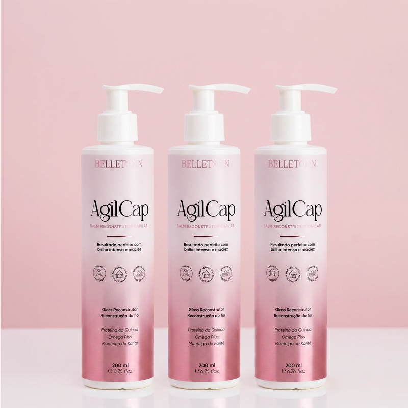 Kit AgilCap Progressiva Vegana 200ml 3 Unidades