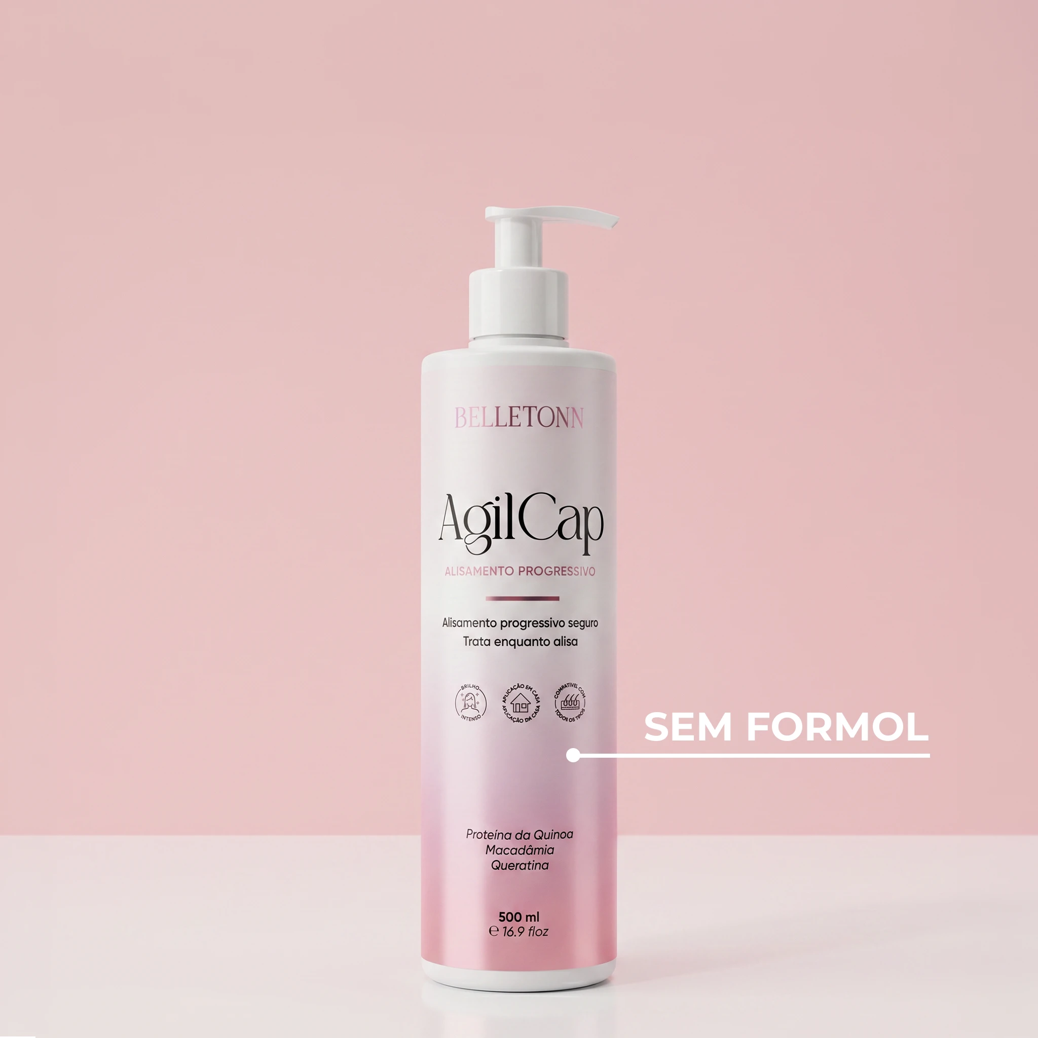 AgilCap Progressiva Vegana 500ml (Sem Formol)