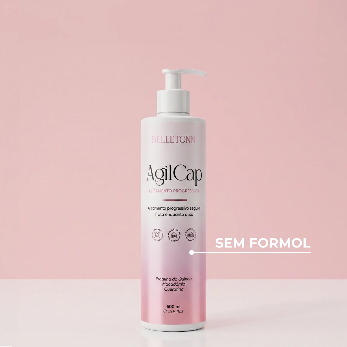 AgilCap Progressiva Vegana 500ml (Sem Formol)