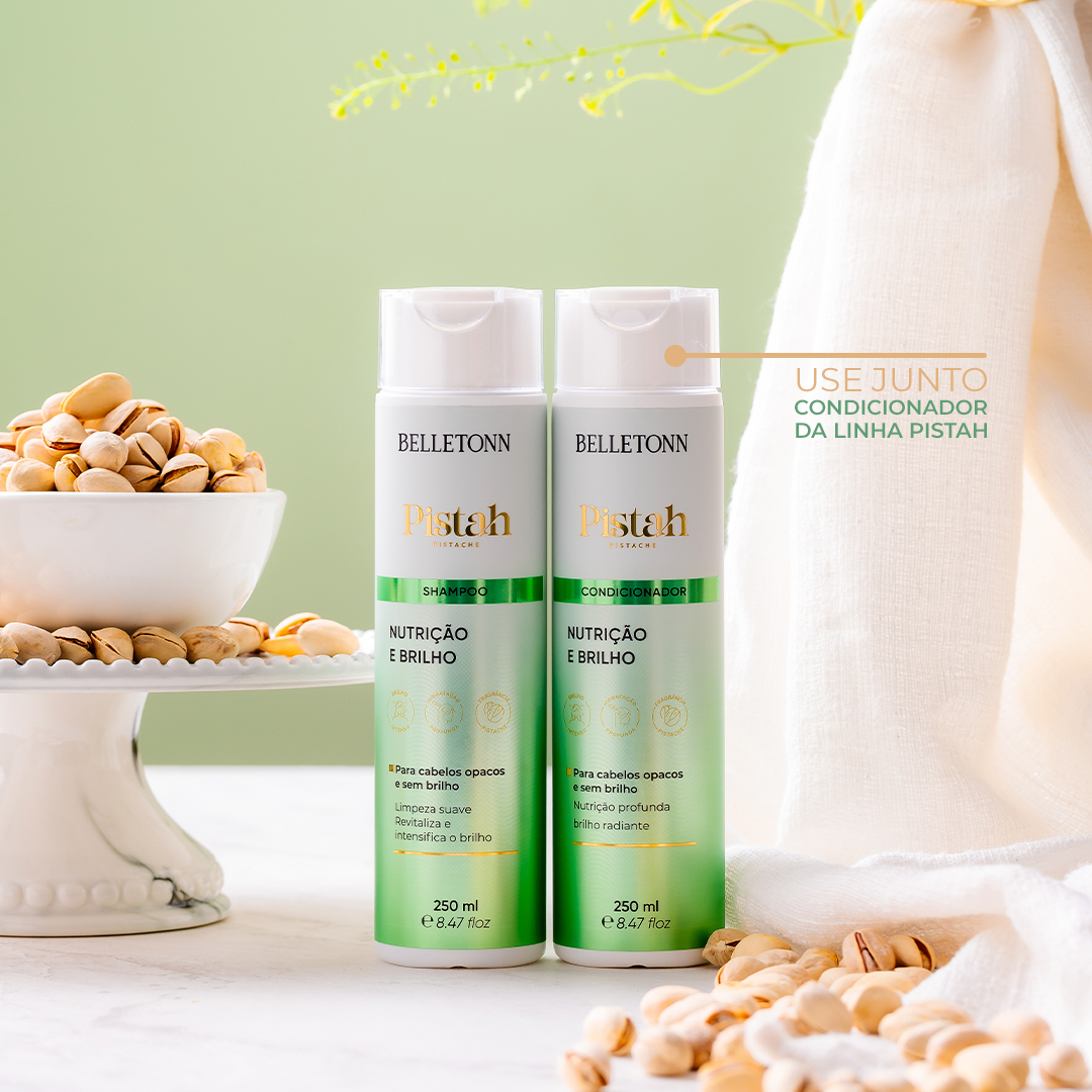 Shampoo Pistache Nutrição e Brilho - Belletonn Cosméticos